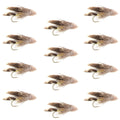 Muddler Minnow Streamer Fishing Fly - 12 Flies Size 6