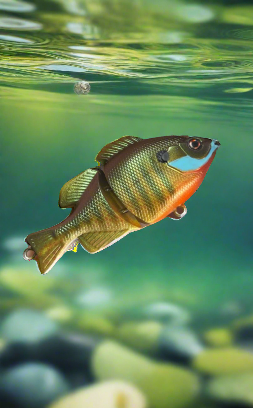 Hand painted Mini 2” baby bluegill