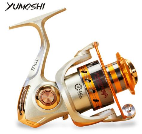 Yumoshi EF1000-7000 12BB 5.2:1 Metal Spinning Fishing Reels For Fresh/ Salt Water