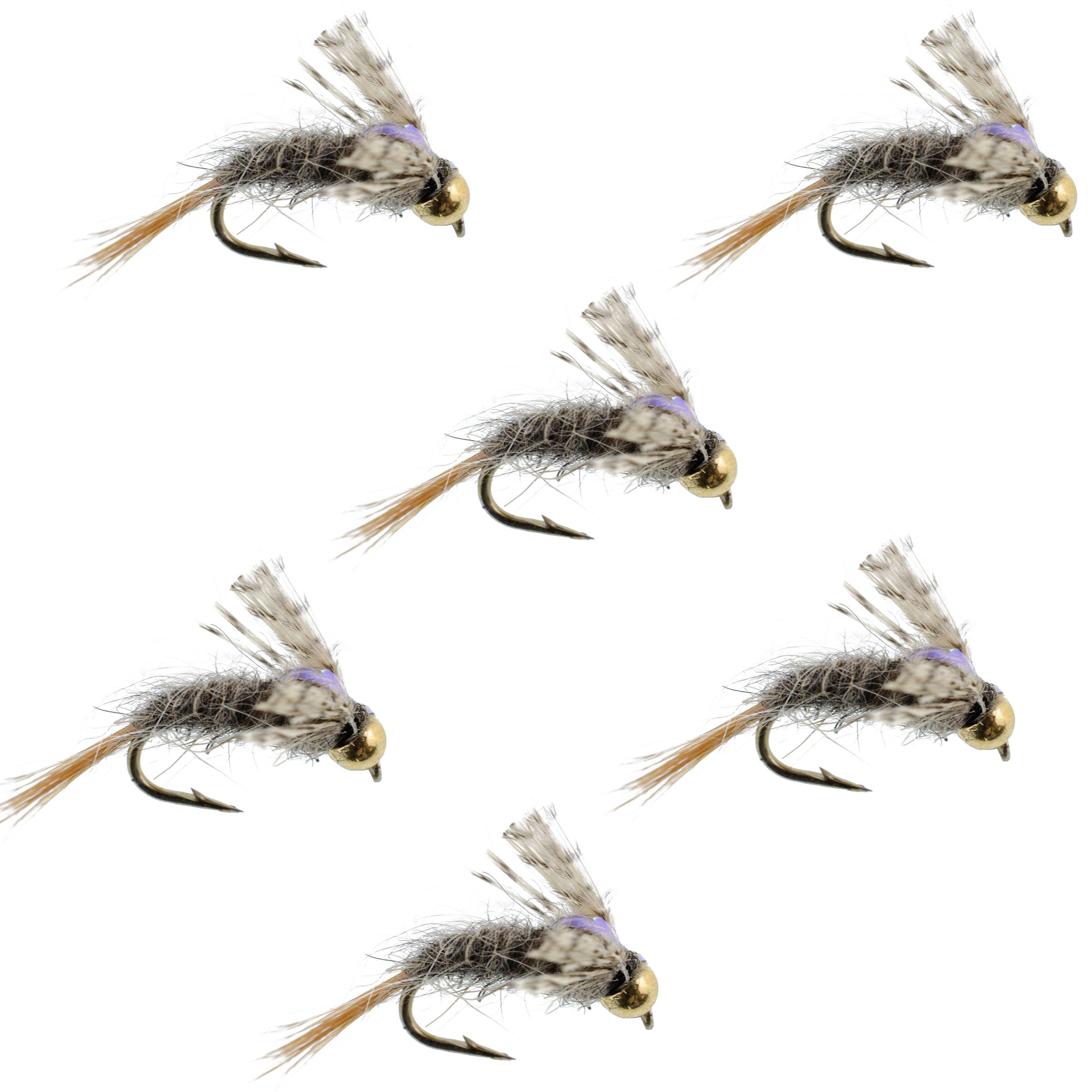 Barrs Baetis Emerger BWO Wet Fly Fishing Flies - 6 Flies Size 16