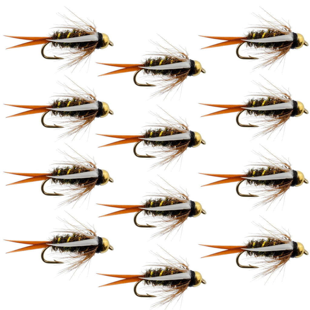 Bead Prince Nymph Fly Fishing Flies - 1 Dozen Flies