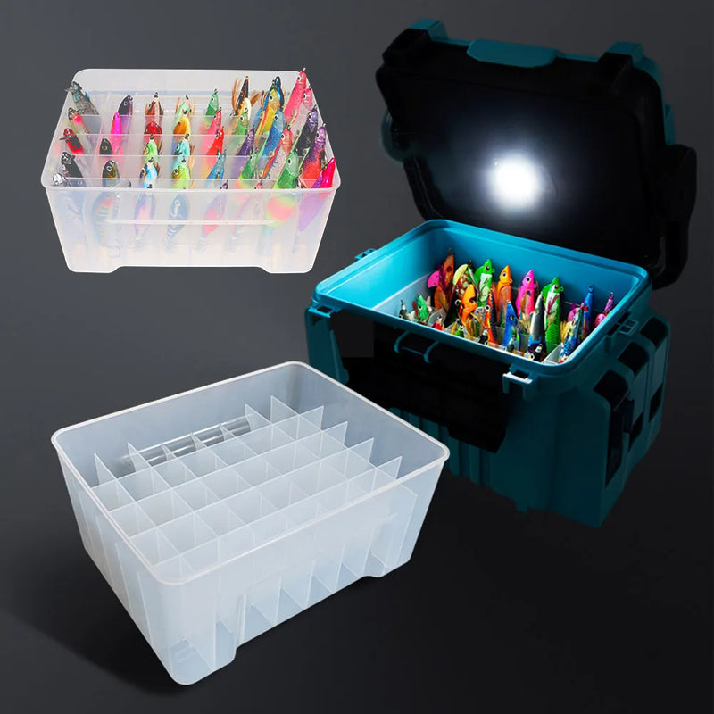 40 Grids Fishing Box Fishing Tackle Box Plastic Tackle Box Fishing Lure Bait Storage Box
