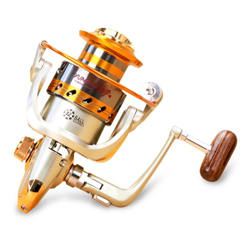 Yumoshi EF1000-7000 12BB 5.2:1 Metal Spinning Fishing Reels For Fresh/ Salt Water