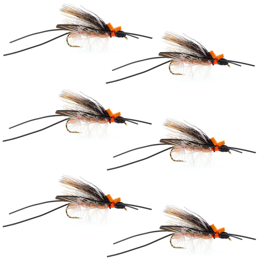 Flat Foam Salmonfly Stone - Stonefly Dry Fly - 6 Flies Size 6