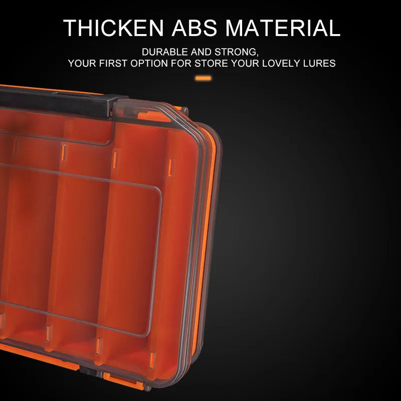 Kingdom Fishing Box 12 14 compartments Fishing Accessories lure Boxes storage Double Sided High Strength Fishing Tackle Box
