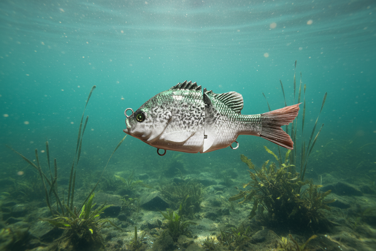 Lanier Lures Drifter Series 5” Brushtail Swimbait - Killer Crappie