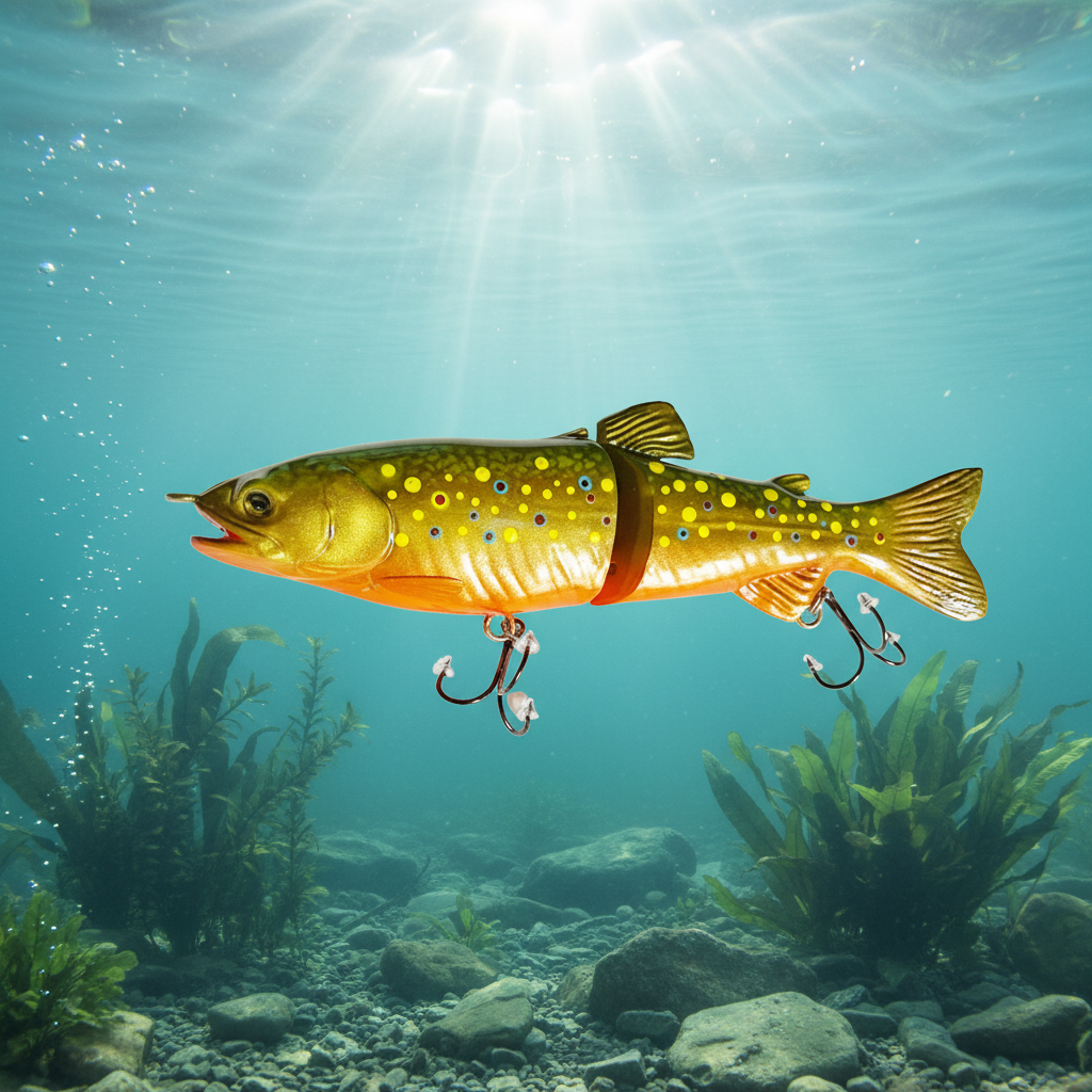 Lanier Lures Trophy Series 7” Swimbait – Wildfire Brook