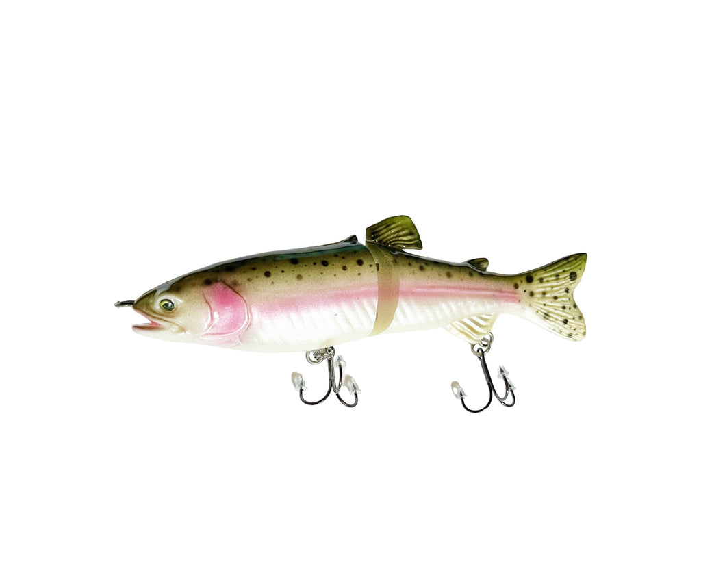 Lanier Lures Trophy Series 7” Swimbait – Silverline Rainbow