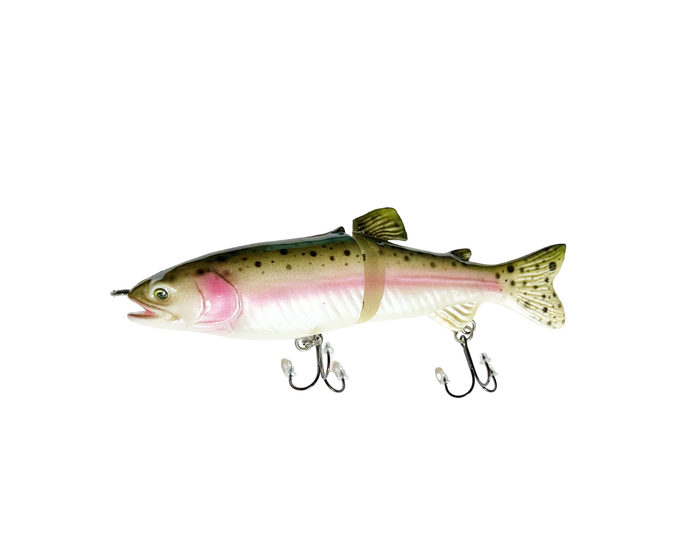 Lanier Lures Trophy Series 7” Swimbait – Silverline Rainbow