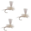 3 Pack Parachute Light Cahill Classic Trout Dry Fly Fishing Fly - Size 18