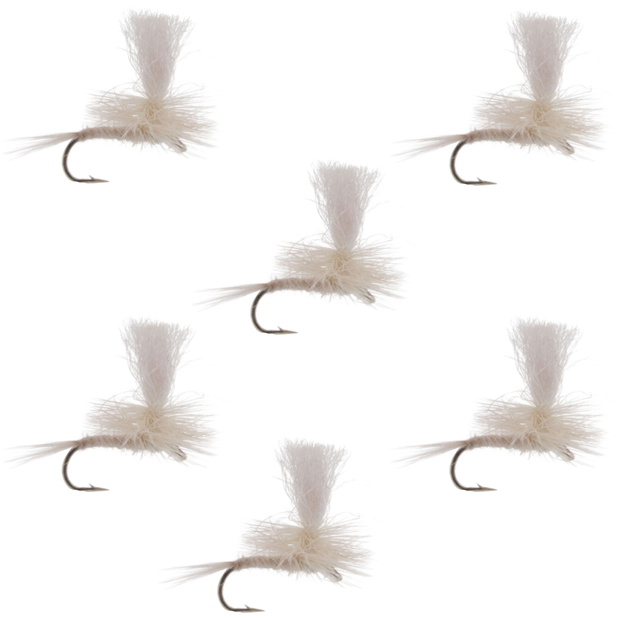 Parachute Light Cahill Classic Trout Dry Fly Fishing Fly - 6 Flies Size 18