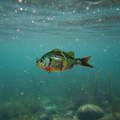 Lanier Lures Drifter Series 5" Brushtail Swimbait – Green Sunfish