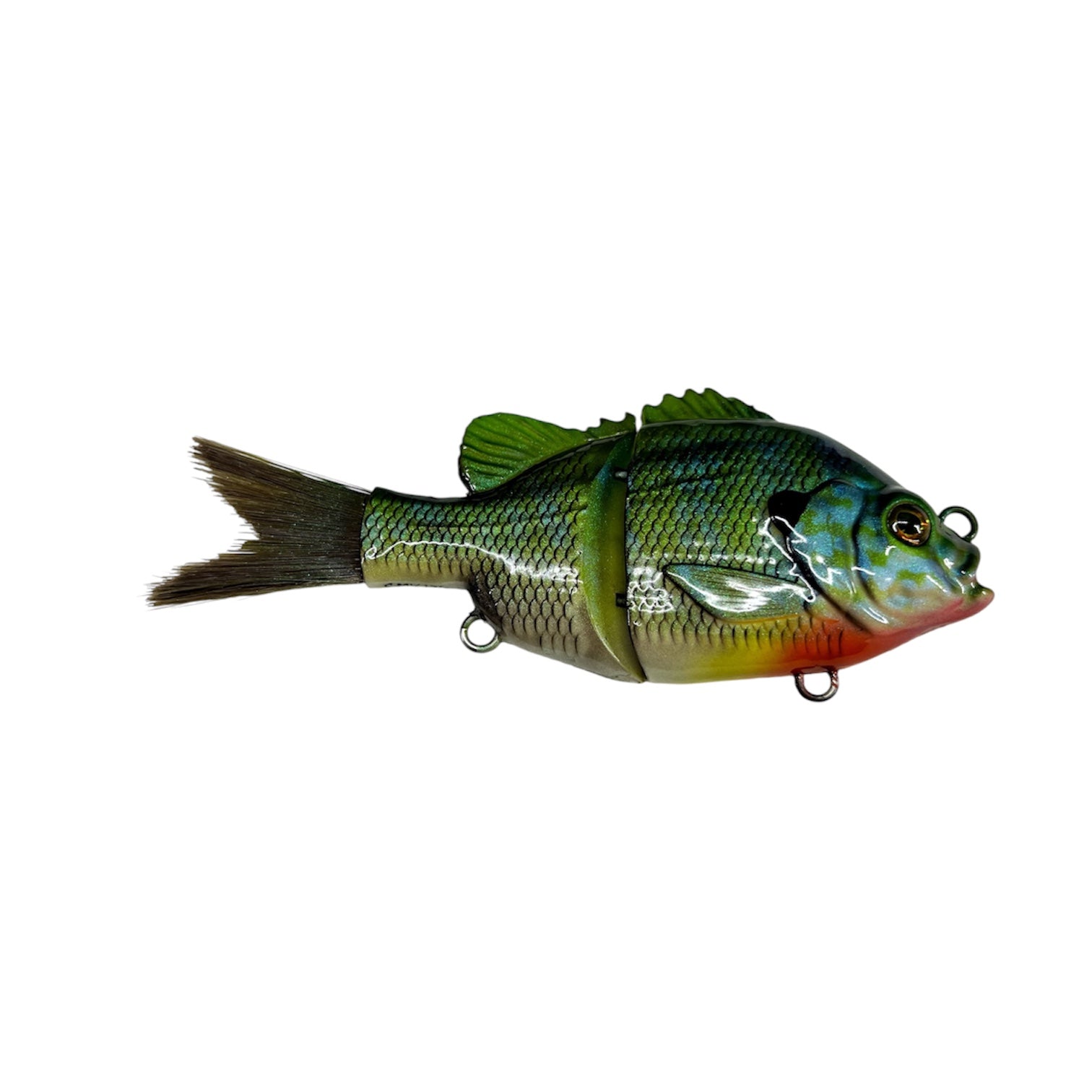 Lanier Lures Drifter Series 5" Brushtail Swimbait – Green Sunfish