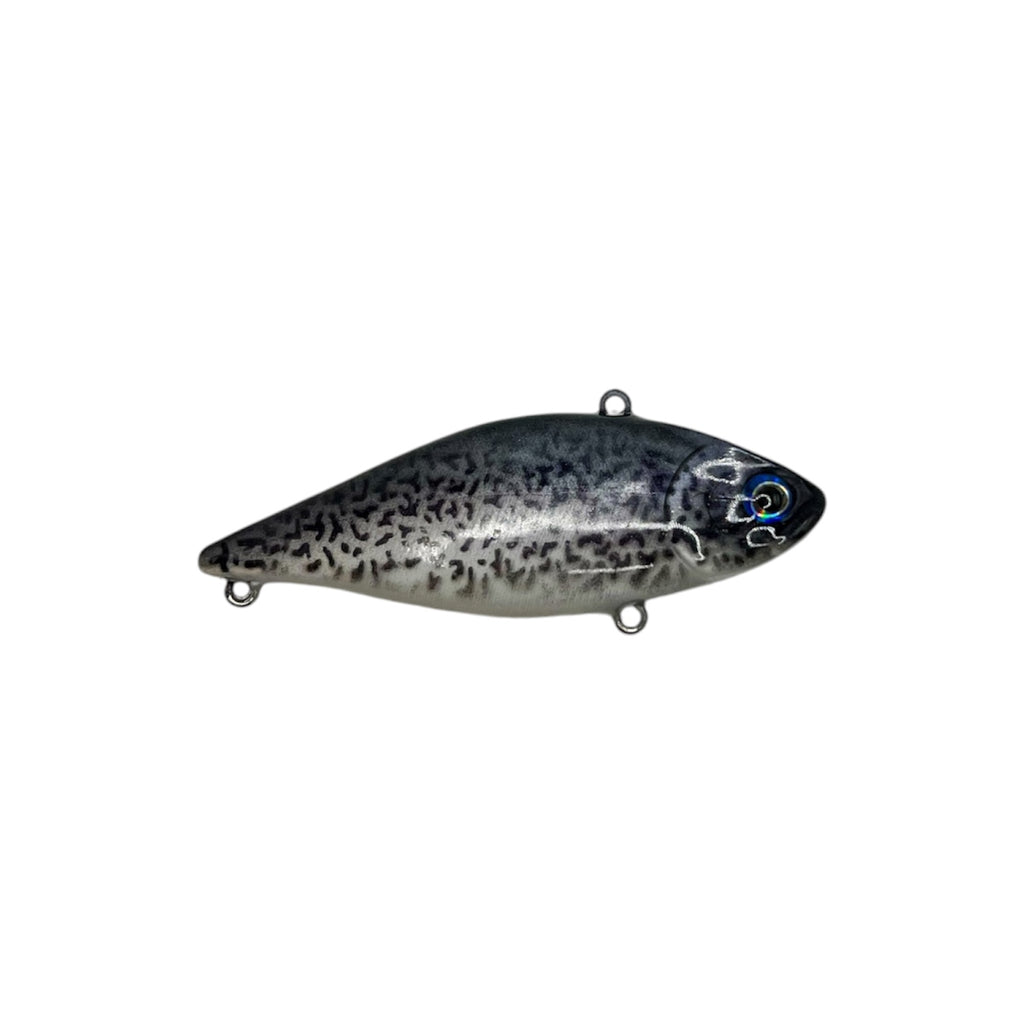 Lanier Lures Stalker Series Lipless Crankbait Blue Smoke Crappie – reverse side view