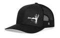 Fishing Trucker Hat  |  Black Fishing Snapback