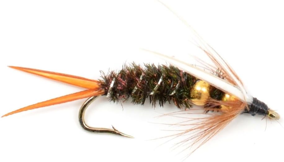 Double Bead Prince Nymph Fly Fishing Flies - 6 Flies Size 14