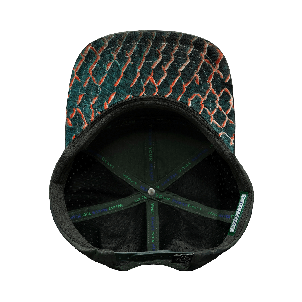 Fishing Hat - Flat Bill - Soft Teal Camo - Laser Mesh