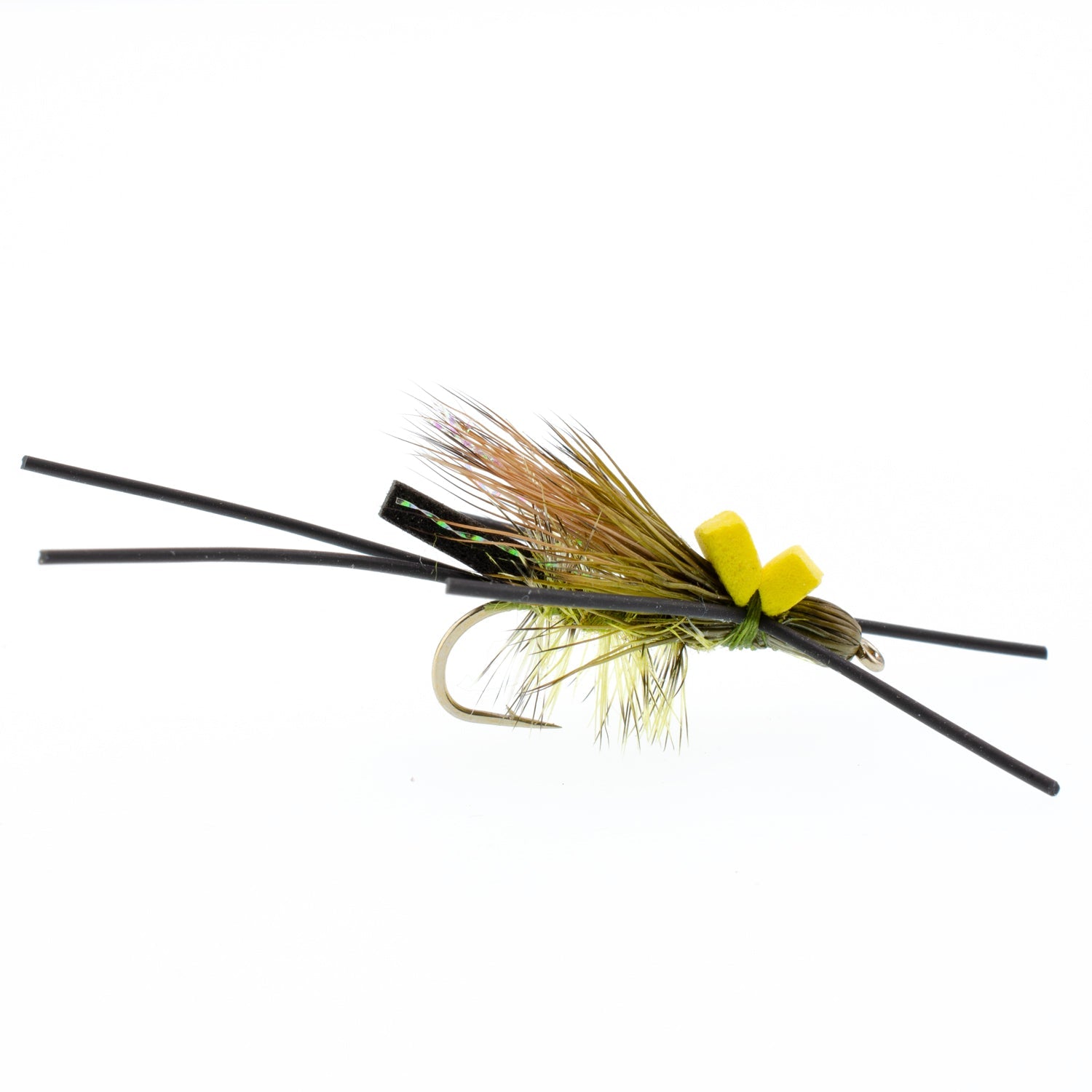 3 Pack Long Tail Skwala Stone - Squalla Stonefly Dry Fly - Size 10