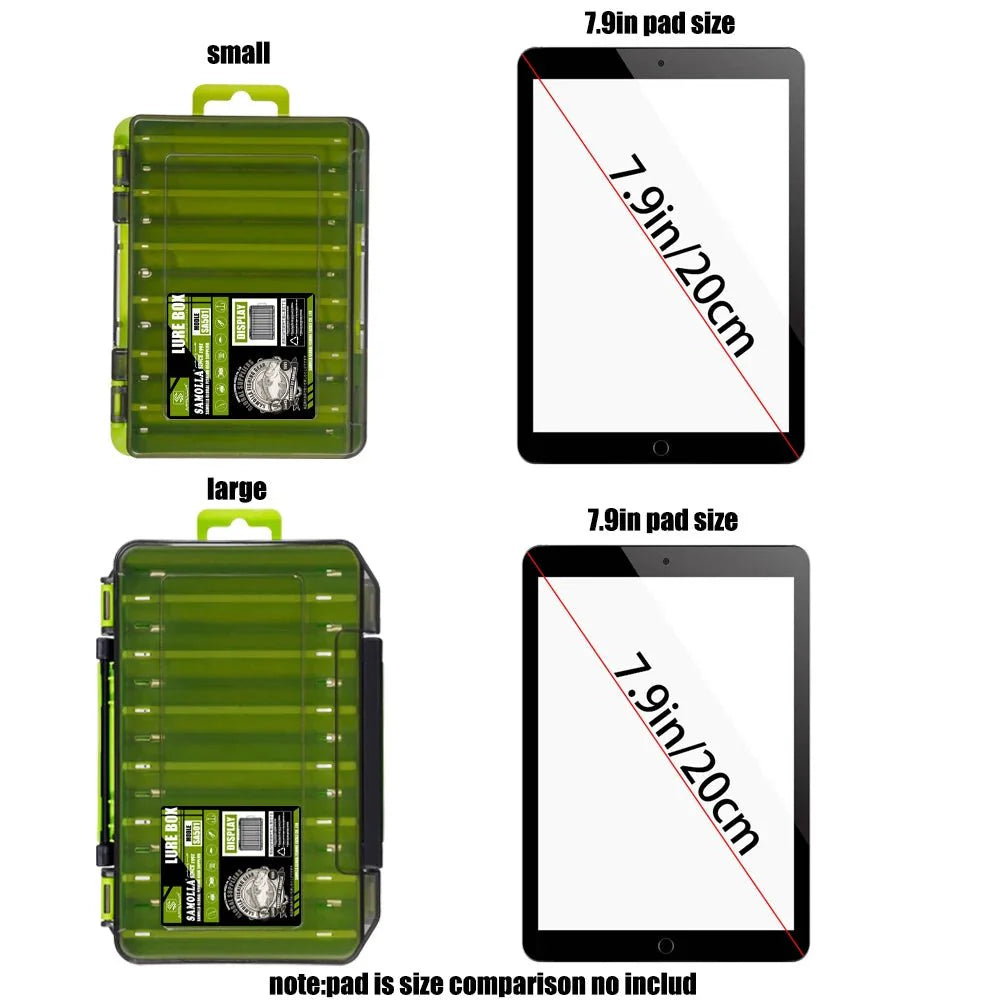 Double-Sided Fishing Tackle Box – Lightweight Lure Organizer