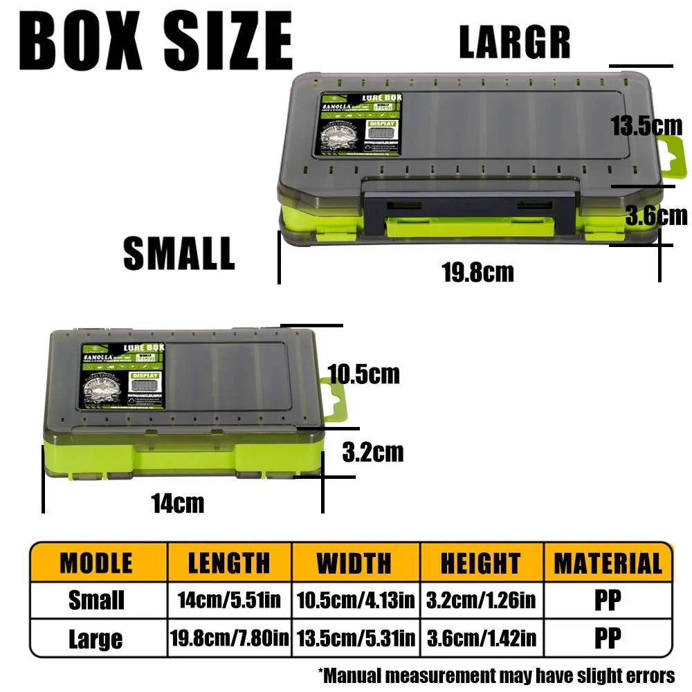 Double-Sided Fishing Tackle Box – Lightweight Lure Organizer