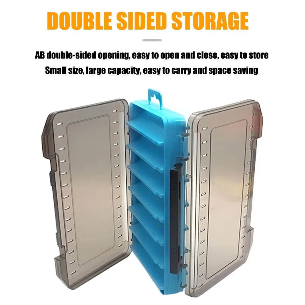 Double-Sided Fishing Tackle Box – Lightweight Lure Organizer