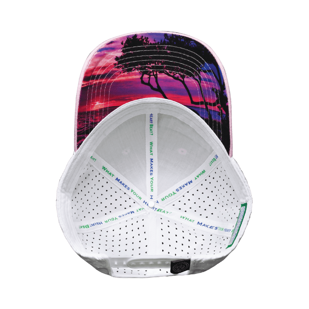 **YOUTH** Florida Hat - Low Profile - Ponytail - Pink / White - Laser Mesh